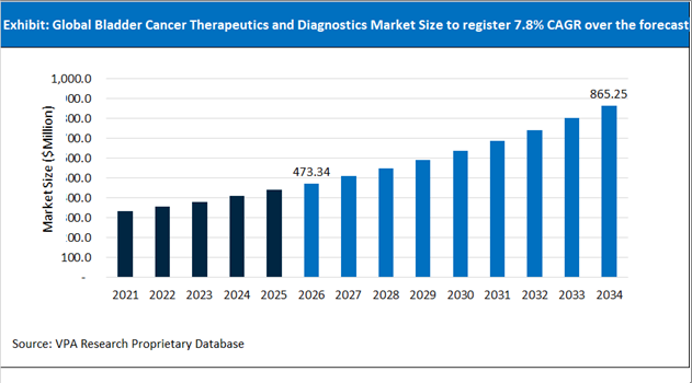 Bladder Cancer Therapeutics and Diagnostics Market Size Outlook 2021 to 2034